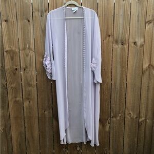 Flora Nikrooz Lavender Sheer Lace Robe
